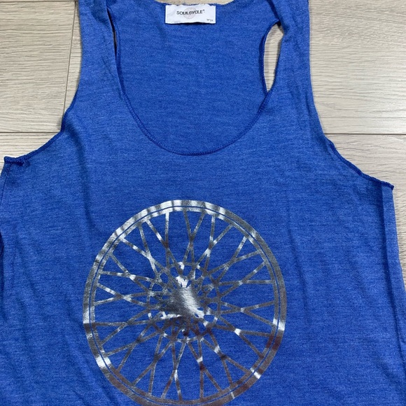 Soulcycle Blue Racerback Tank Top - Picture 4 of 9